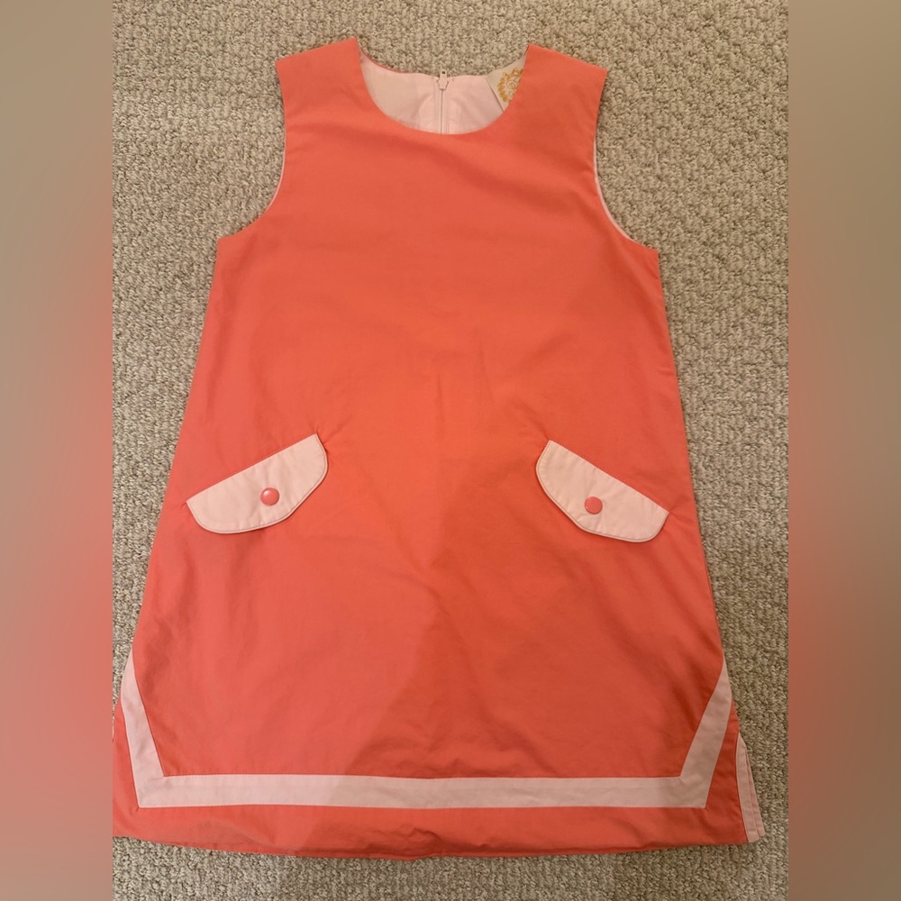 The Beaufort Bonnet Company Coral and Pink Casual Dress